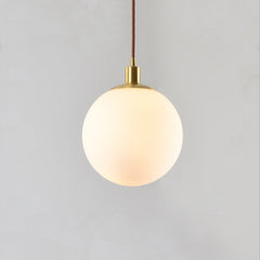 Chandelier Bedroom Bedside Glass Round Spherical Lamps