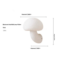 Middle Ancient Style French Cream Mushroom Wall Lamp