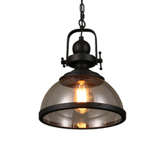 Retro Industrial Style Restaurant Hotel Steel Glass Chandelier