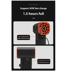 Highspeed Supercharged Hurricane Dust Blower Handheld Wireless Mini Portable Violent Turbo Fan