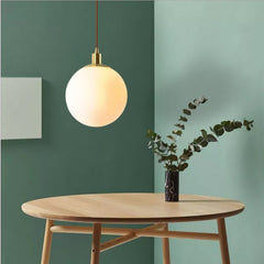 Chandelier Bedroom Bedside Glass Round Spherical Lamps