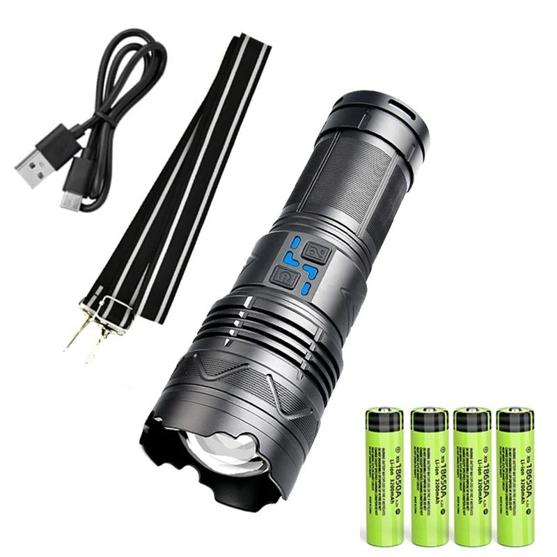 White Laser High-Power Flashlight Outdoor