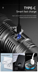 White Laser High-Power Flashlight Outdoor