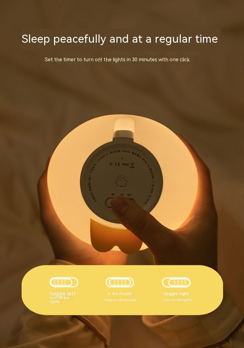 Cute Silicone Duck Night Light