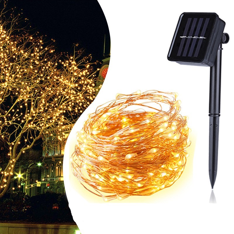 Eco-Friendly Solar-Powered LED Fairy Lights