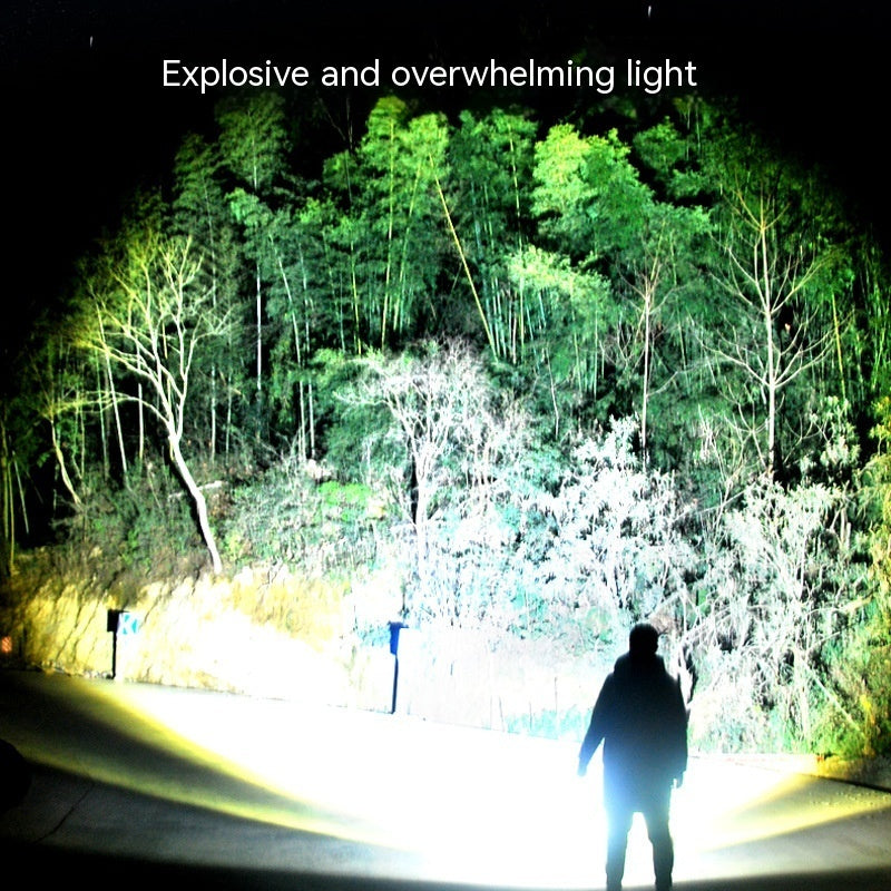 White Laser High-Power Flashlight Outdoor
