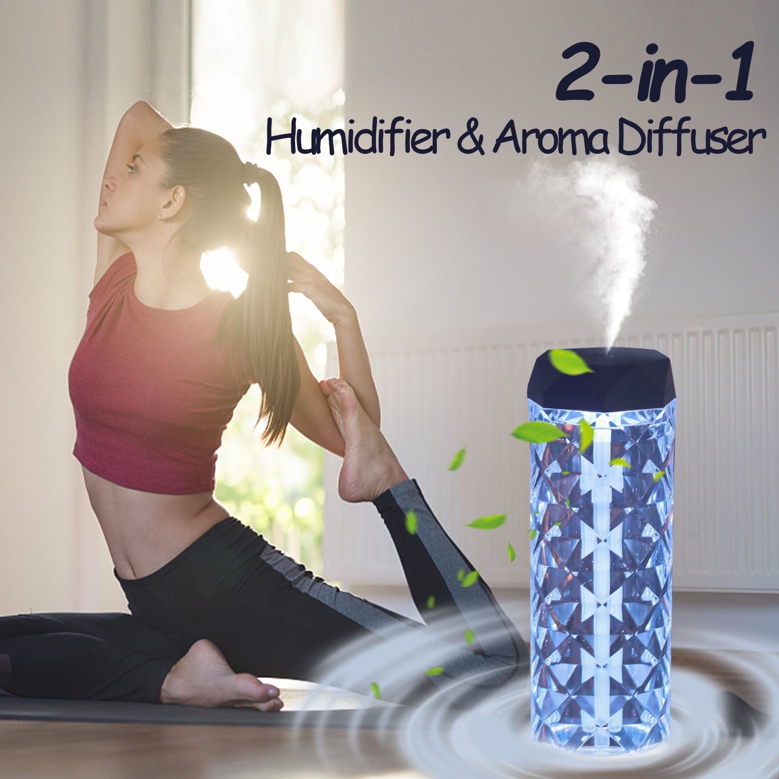 Crystal Rose Lamp Humidifier