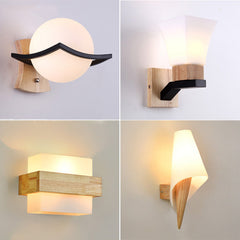 Modern Creative Household Solid Wood Lamp