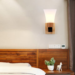 Modern Creative Household Solid Wood Lamp