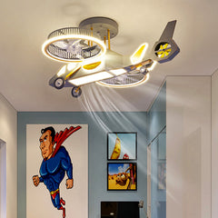 Childrens Aircraft Light Fan Lamp