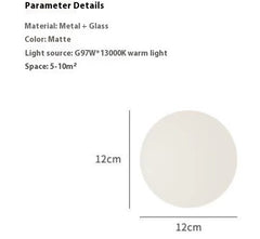 Ball Minimalist Designer Model Glass Wall Lamp