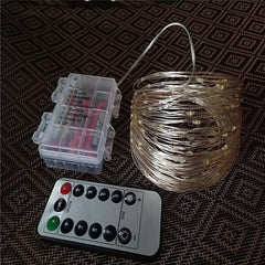 Eco-Friendly Solar-Powered LED Fairy Lights