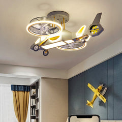 Childrens Aircraft Light Fan Lamp