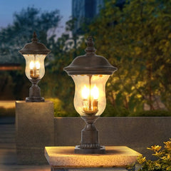 Vintage Outdoor Light Pole Lights, Waterproof Garden Patio Lights, Walkway & Driveway Lighting