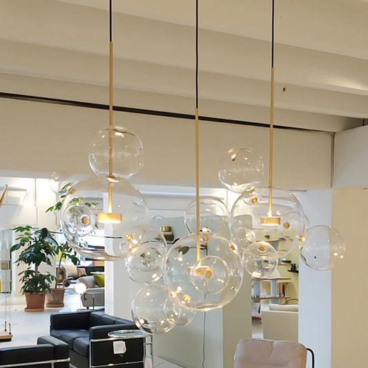 Полилей с Мики Маус, LED, за хол, спалня, трапезария, стъкло