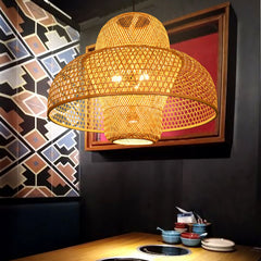 Household Farm Bamboo New Chinese Style Chandelier