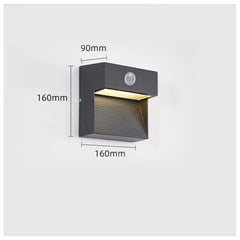 SANDIY Outdoor Wall Light Motion Sensor Sconce Lamp Waterproof Nightlight for Garden Stair Gate Porch Yard Lighting Wall Mounted