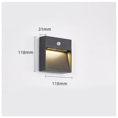 SANDIY Outdoor Wall Light Motion Sensor Sconce Lamp Waterproof Nightlight for Garden Stair Gate Porch Yard Lighting Wall Mounted