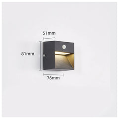 SANDIY Outdoor Wall Light Motion Sensor Sconce Lamp Waterproof Nightlight for Garden Stair Gate Porch Yard Lighting Wall Mounted
