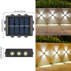 Solar Wall Spotlight With Convex Mirror