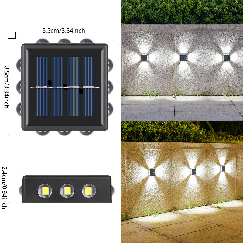 Solar Wall Spotlight With Convex Mirror