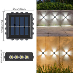 Solar Wall Spotlight With Convex Mirror