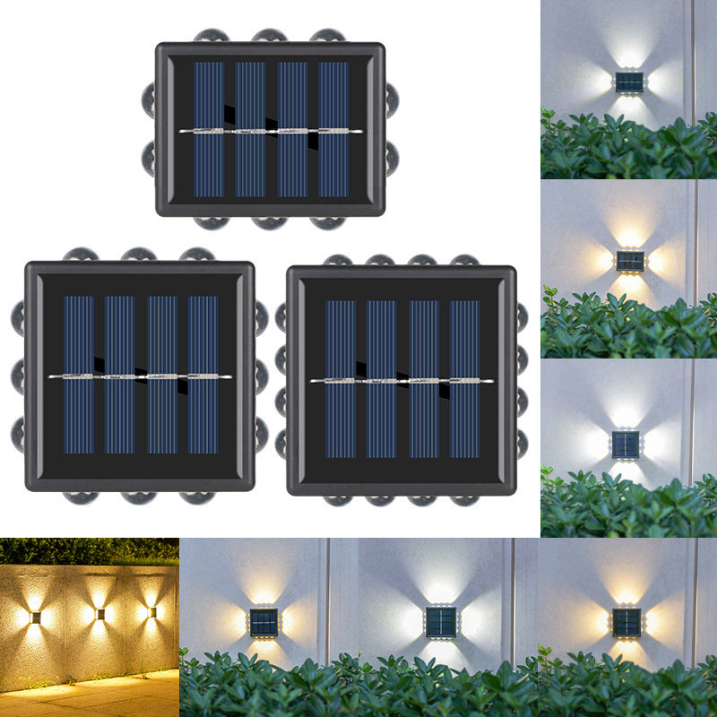 Solar Wall Spotlight With Convex Mirror