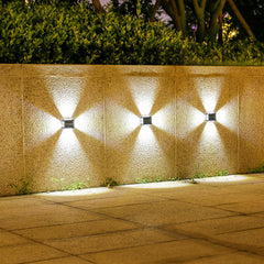 Solar Wall Spotlight With Convex Mirror