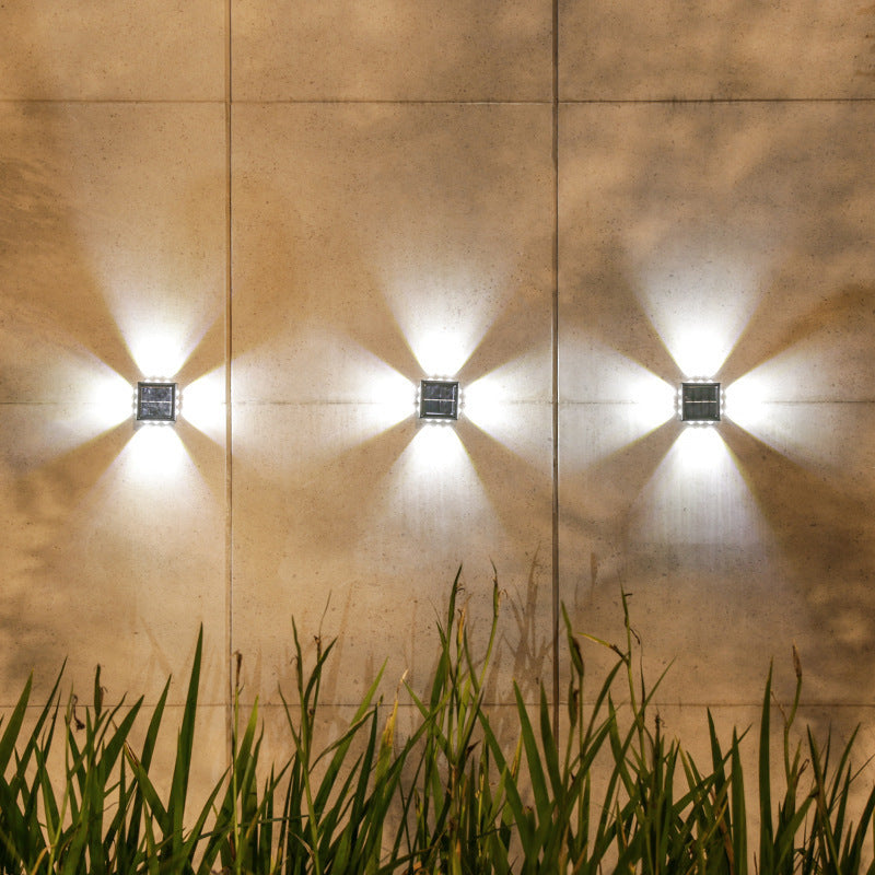 Solar Wall Spotlight With Convex Mirror