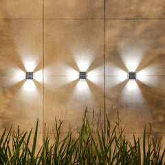 Solar Wall Spotlight With Convex Mirror