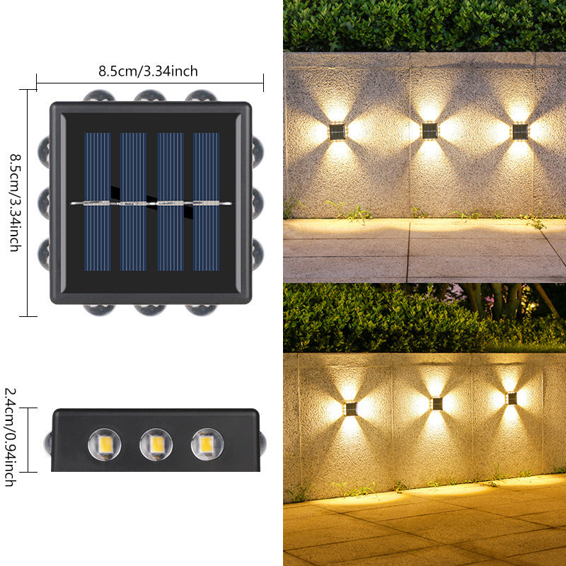 Solar Wall Spotlight With Convex Mirror