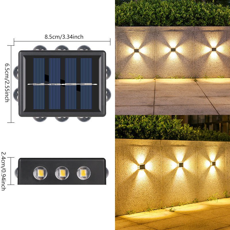 Solar Wall Spotlight With Convex Mirror