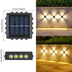 Solar Wall Spotlight With Convex Mirror