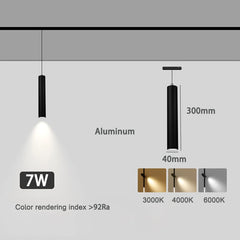 Modern Recessed Magnetic Track Lights LED Spotlight Fixtures Living Room Without Main Light Lighting Rail Magnet System