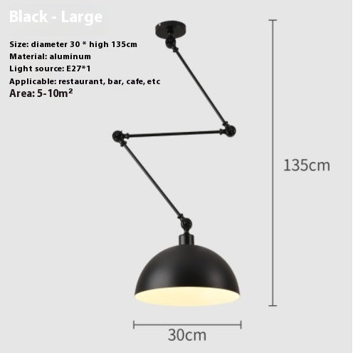 Modern Nordic Adjustable Single-Head Pendant Light