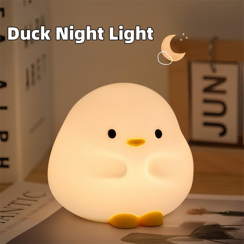 Cute Silicone Duck Night Light