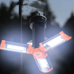 Multifunctional Folding Charging Camping Lantern With Bracket Flashlight