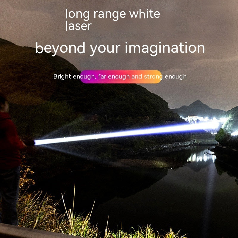 White Laser High-Power Flashlight Outdoor