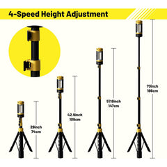 Multifunctional Folding Charging Camping Lantern With Bracket Flashlight
