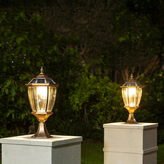 Solar Pillar Lamp Outdoor Courtyard