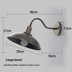 Outdoor Waterproof Wall Lamp Retro Iron Art Lamps