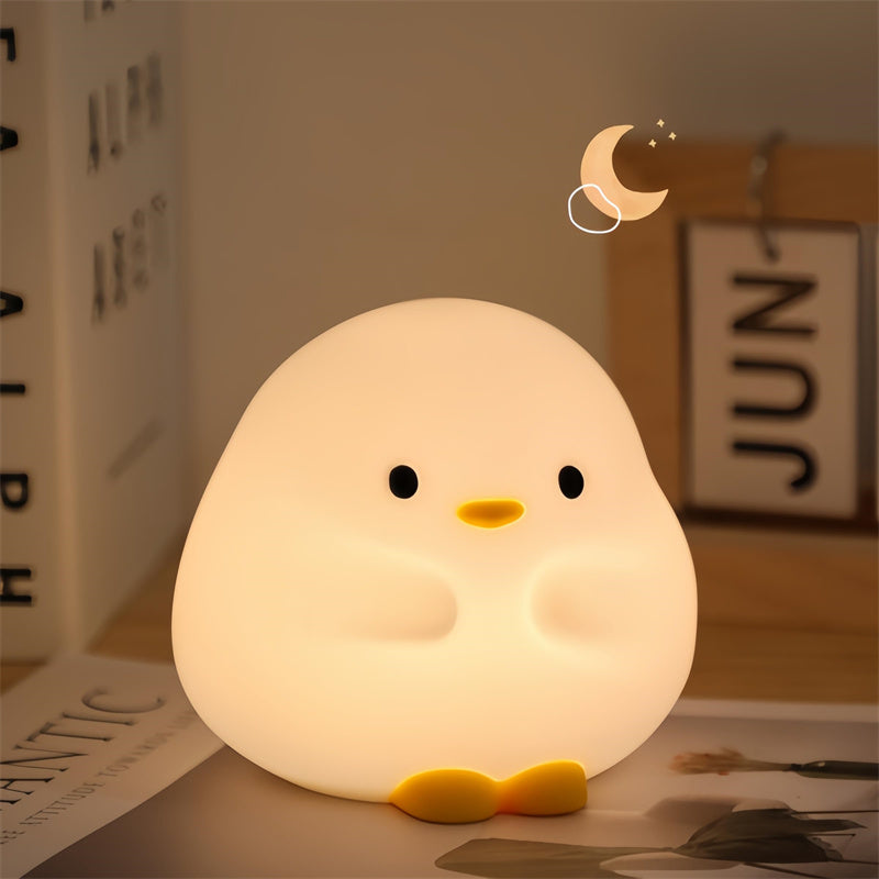 Cute Silicone Duck Night Light