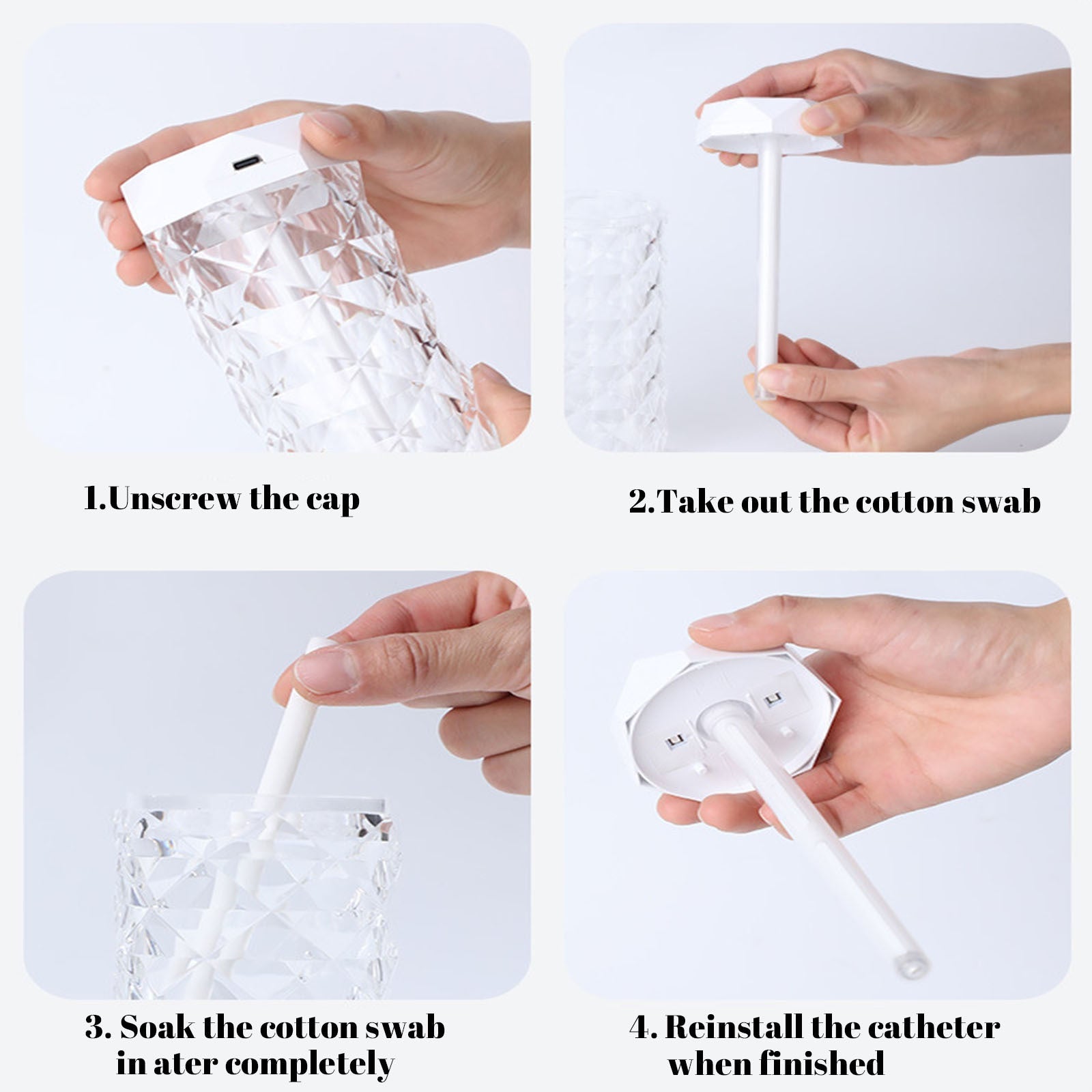 Crystal Rose Lamp Humidifier