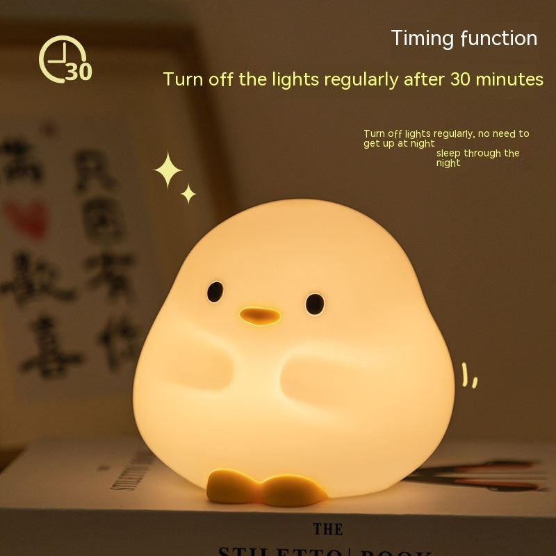 Cute Silicone Duck Night Light