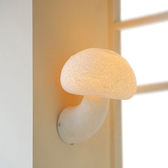 Middle Ancient Style French Cream Mushroom Wall Lamp