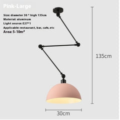 Modern Nordic Adjustable Single-Head Pendant Light
