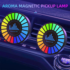 Led Music Sound Control Pickup Light Rhythm Lamp RGB Car Ambient Light Adjustabl Automotivo Strip For Automobiles Family Party